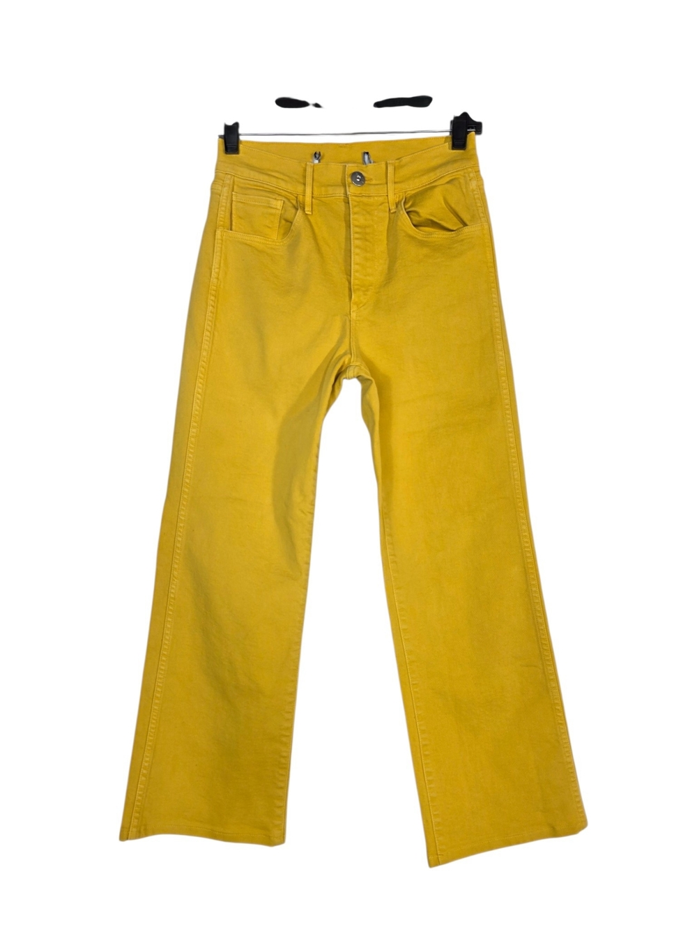 3x1 Made here Wide-Leg denim Jeans in Mustard Yellow